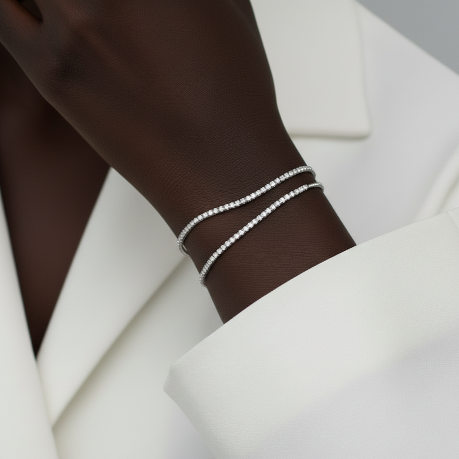 Crystal's Classic Tennis Bracelet