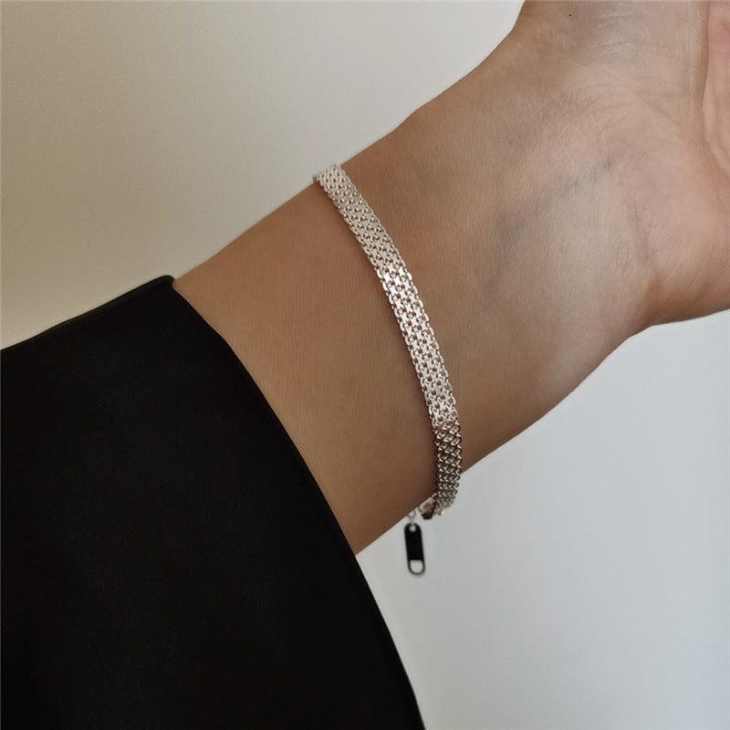 Surya Silver Sheet Bracelet