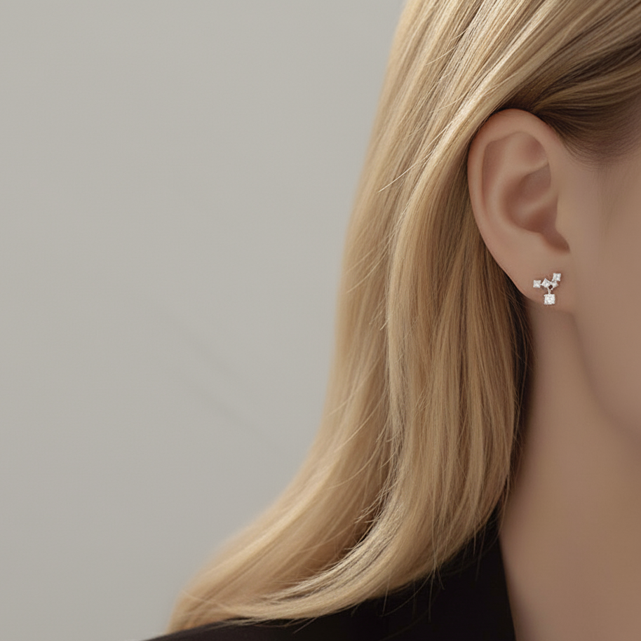 Nebula Sparkling Studs