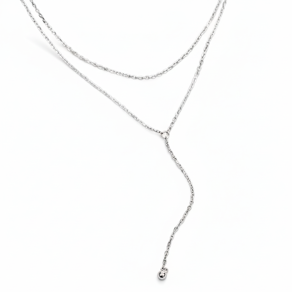 Nyla's Noble Lariat Chain Necklace