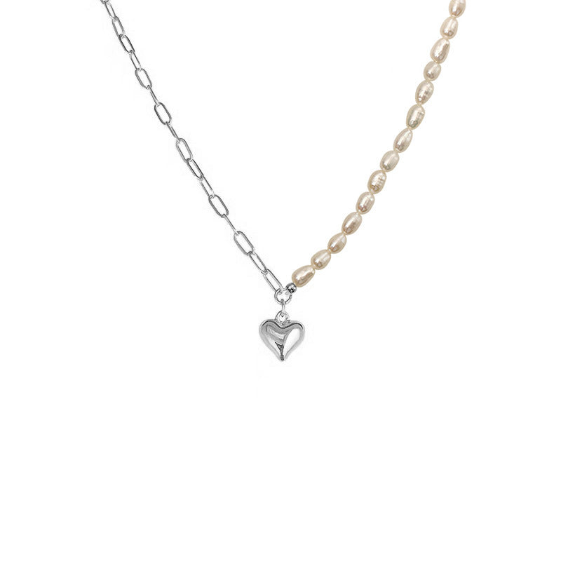 Amara Pearl-Silver Necklace